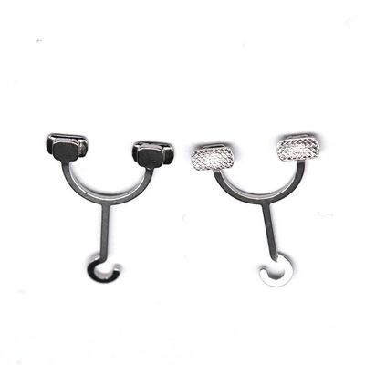 Orthodontic instruments Orthodontics accessories bondable Y type dental crimpable hook clamp Pack 10pcs each pack Long and short
