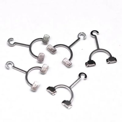 2024 Orthodontic Crimpable Hook Stops for Ortho Niti Archwire and Bondable Hooks Dental Tubes Ortho Universal Split Stop