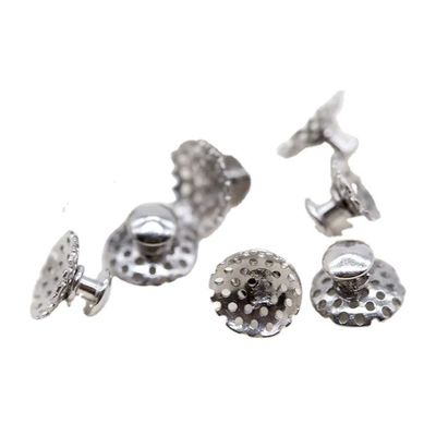 Orthodontic Clear Lingual Buttons MFDS Safety Standard and Perforated Round Base for Enhanced Functionality