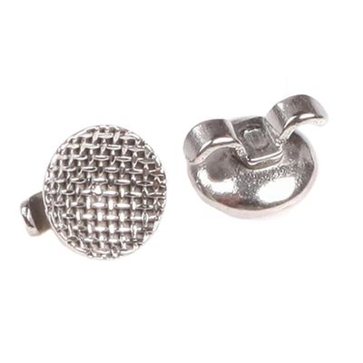 Orthodontic Clear Lingual Buttons MFDS Safety Standard and Perforated Round Base for Enhanced Functionality