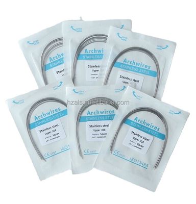 Dental Areal Orthodontic Arch Wires Round Rectangular Stainless Steel Wires for Perfect Alignment