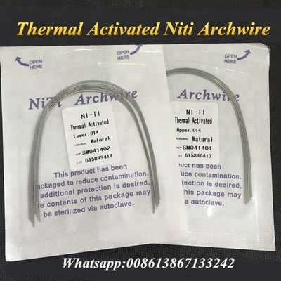 1 Year Shelf Life Thermal Active Orthodontic Niti Arch Wire for Treatment Manual Power Source