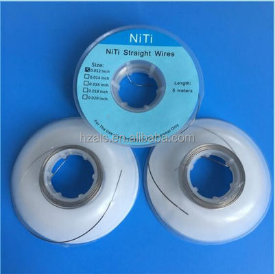 Orthodontic Materials NiTi Straight Wire 5M with Round Rectangular Archwires 0.018" Size