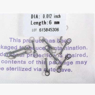 Dental Orthodontic NITI Alloy Light/Medium Force 6Size Braces For Teeth Class I Closed Coil Spring Dental Instrument