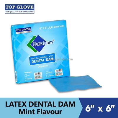Power Source Manual Plastic TOP GLOVE Direct 100% Natural Rubber Latex Dental Dam For 36pcs/box