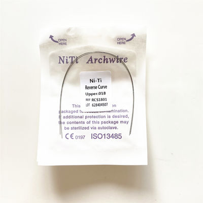 Highly Versatile TMA Cooper Straight Orthodontic Wire Niti or Stainless Steel in Round 0.016 for Dental Materials