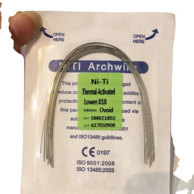 Highly Versatile TMA Cooper Straight Orthodontic Wire Niti or Stainless Steel in Round 0.016 for Dental Materials