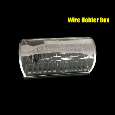 Power Source Dental Acrylic Organizer Holder Case Orthodontic Preformed Archwire Box Clear Cover
