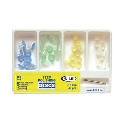 Polishing Superfine Dental Restorative Materials 1.614 Stem Discs with Mandrel TOR VM
