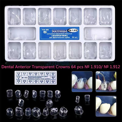 64pcs Dental Crown Matrices Posterior Clear Transparent Strip Matrix 1.911/1.910/1.912/1.915 by TOR VM Certification CCC