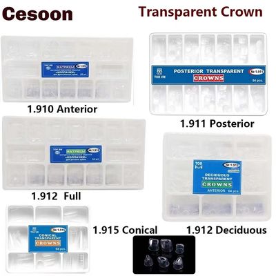 Transparent Temporary Preformed Pre-Crown Matrices Matrix for Dental Tooth Crowns Anterior Posterior Adult Kids Deciduous
