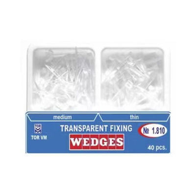 Manual Fixing Transparent Wedges Thin and Medium Wedge 2 Types No. 1.810 Kit 40 pcs. TOP BM for Dental Professionals