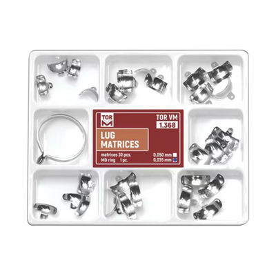 PROFESSIONAL DENTAL HOT TOR VM 1.368 Sectional Matrix Kit with MD Ring No. 1.167 Matrix Bands Set 0.05mm 30 pcs/kit TOP BM
