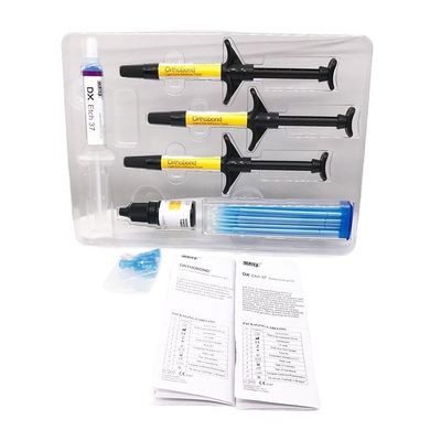 Long Shelf Life Dentex Orthobond Direct Restoration Light Cure Nano-Hybrid Orthodontic Adhesive Kit Composite Dental Material