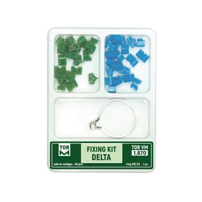 TOR VM Dental Add-on Wedges 1.870 MFDS Certified Delta Rings Kit for Dental Fixing and Teeth Restoration