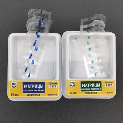 Instrument Classification Class I TOR VM 1.922/1.923 Dental Clear Sectional Contoured Matrices Kit for Teeth Restoration