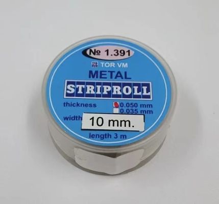 Plastic Dental Restoration Material TOR VM Metal Strip Rolls 1.392 Safety Standard GB/T18830-2009 6mm x 3m Square Box