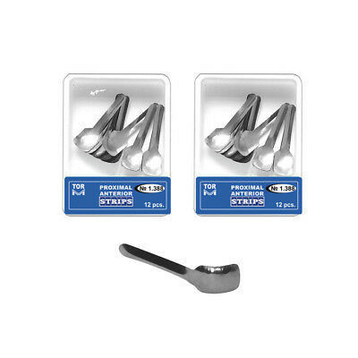 Dental Proximal Anterior Strips Large 1.388 TOR-VM Metal Strips for Precise Teeth Contouring and Polishing