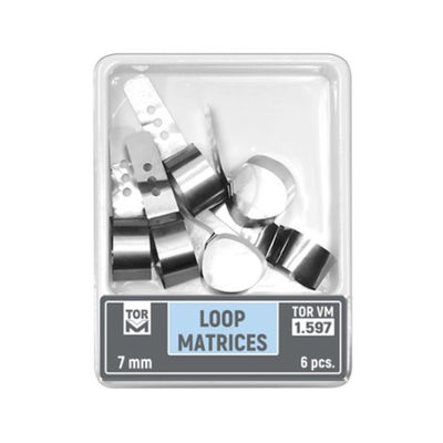 Class I Instrument Classification Dental Loop Matrices Kit 6PCS/PK 1.597 TOR VM Height 7mm with Metal Material