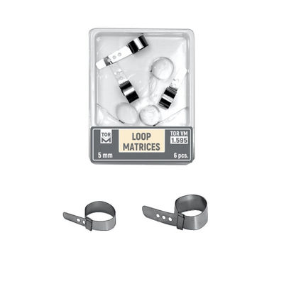 Class I Instrument Classification Dental Loop Matrices Kit 6PCS/PK 1.597 TOR VM Height 7mm with Metal Material