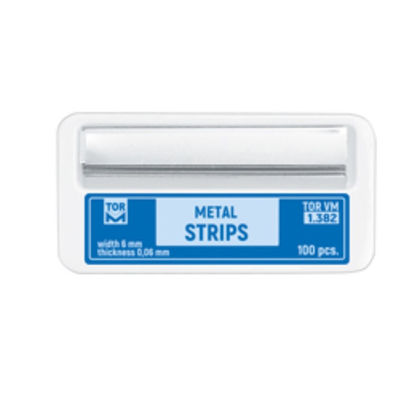 PROFESSIONAL DENTAL 2024 Hot TOR VM 1.382 Dental Metal Strips 0.06mm thick 6mm wide 50mm long 100pcs Shelf Life 2 years