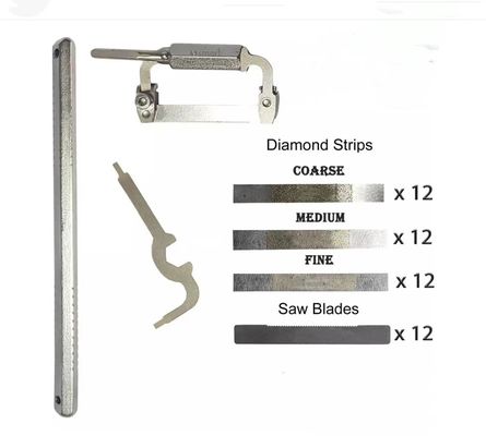 Class II Dental Proxicut Diamond Strips 1.385 12pcs/Do-All Proxicut System Imported from Russia for Dental Professionals