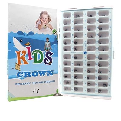 Good Preformed Primary Molar Temporary Kit Stainless Steel Metal Material Dental Kids Crown 48sizes Shelf Life 2 years