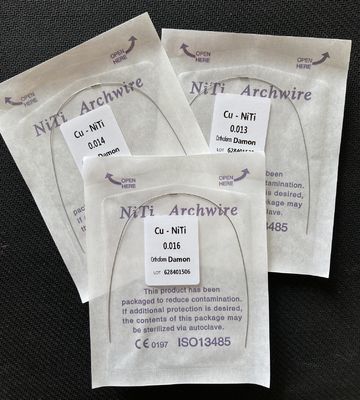Dental Consumables Materials Orthodontic Teeth Braces Arch Wire Cu Niti round Archwire for Dentist Shelf Life 2 years