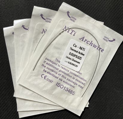 Dental Consumables Materials Orthodontic Teeth Braces Arch Wire Cu Niti round Archwire for Dentist Shelf Life 2 years