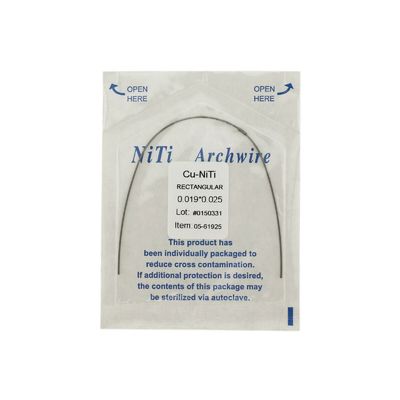 0.018" Round Shape Copper Cu-NiTi Form W/Stops Reverse Curve NITI Wire for Hot Ormco Damon Style Dental Orthodontic Arch