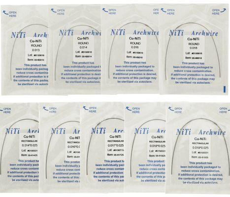 0.018" Round Shape Copper Cu-NiTi Form W/Stops Reverse Curve NITI Wire for Hot Ormco Damon Style Dental Orthodontic Arch