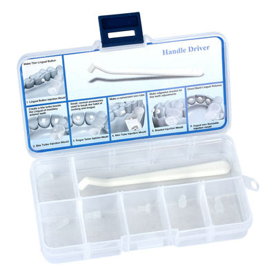 MFDS Safety Standard HOT Dental Orthodontic Plastic Ceramic Clear Invisible Lingual Button 10 Size Alternatives