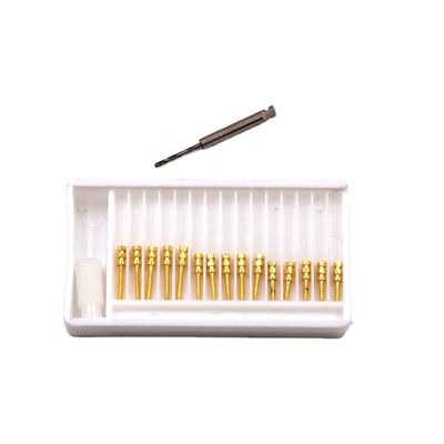 Manual 2024 15pcs/ box Dental Root Canal Pins Post screws Posterior Therapy gold Coated BM1.2 -