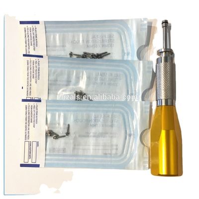 Titanium Orthodontic Accessory Golden Metal Screw Post Dental 120pcs/Box