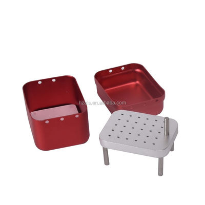 Certification CCC 30 Holes Dental Endo Block Aluminum Burs Files Sterilization Box for Class II Instrument Classification