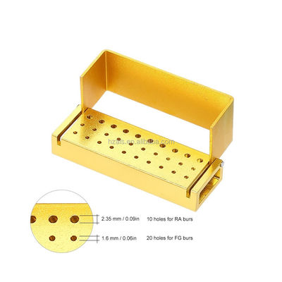 Disinfection Orthodontic Accessory Diamond Dental Bur Holder Aluminium