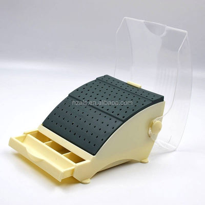 60 Holes Slots Round Dental Bur Box Organizer Block Holder 3 Colors OEM
