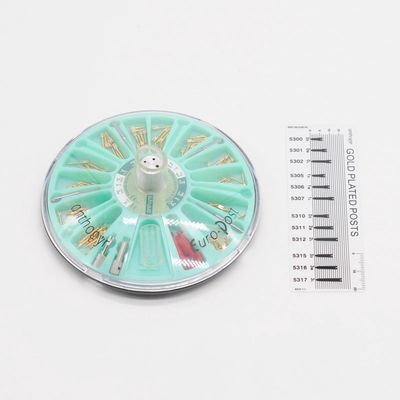 Stainless Steel Titanium Orthodontic Accessory Dental Gold Plated Screw Posts Refill Kit