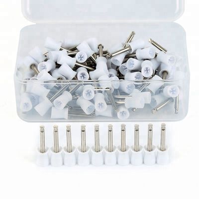 Class I Instrument Dental Lab White Polishing Cup Prophy Brush Dental 100pcs/Bag
