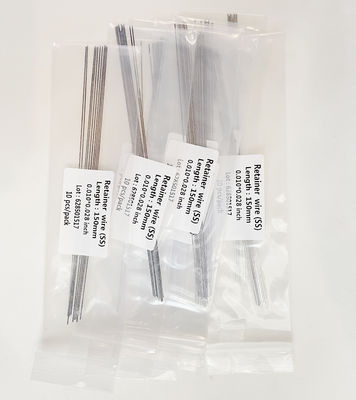 OEM Dental Orthodontic Accessory Stainless Steel Bonded Lingual Retainer Straight Wires For Orthodontic Retention