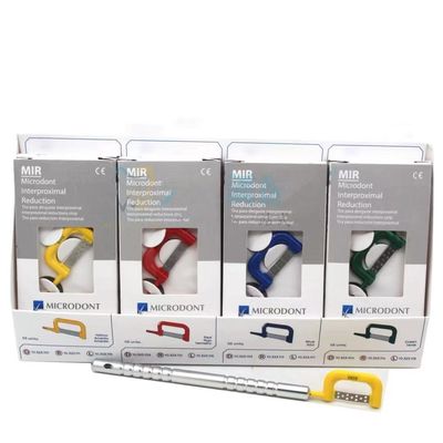 Microdont Dental Orthodontic Enamel IPR Automatic Interproximal Reduction Strips 0.05/0.1/0.2/0.3/0.4/0.5mm