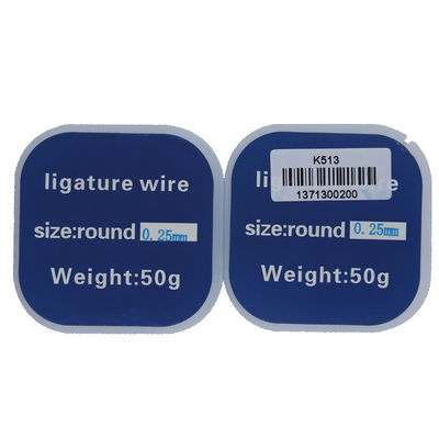 Class II Dental Surgical Orthodontic Ligature Wire 0.2mm 0.25mm 0.3mm Round Stainless Steel