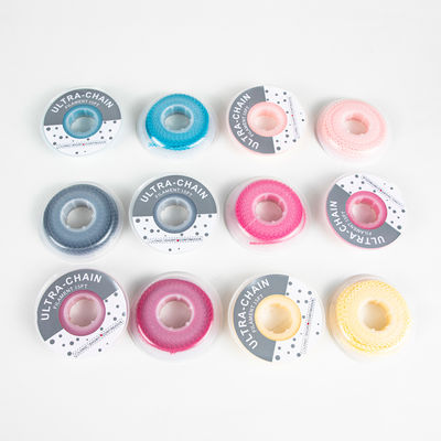 Synthetic Rubber Orthodontic Elastics Power Elastomeric Chain Medical Grade