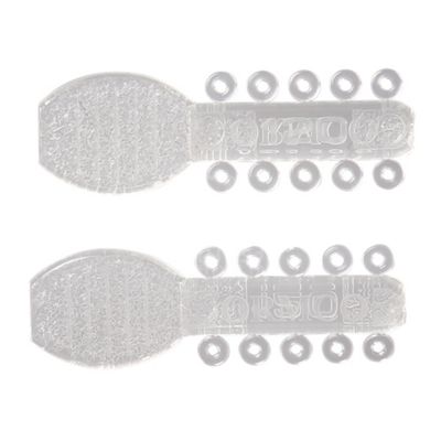 1000pcs/Pk Ormco Power Elastomeric Steel Ligature Ties Assorted Metallic Grey And Clear
