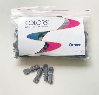 1000pcs/Pk Ormco Power Elastomeric Steel Ligature Ties Assorted Metallic Grey And Clear