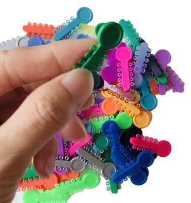 1000pcs/pack Dental Teeth Orthodontic Elastics Ligature Ties Mixed Color
