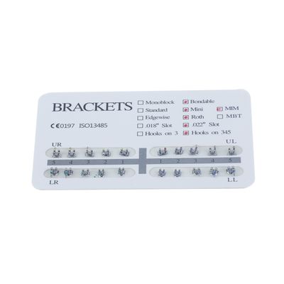 0.022/0.018 Slot Orthodontic Bracket Box Paper Pack