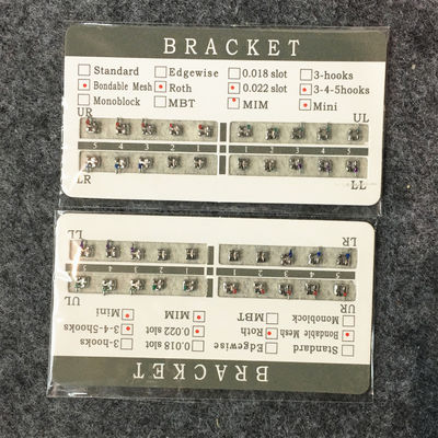 CNC Mini Roth  MBT Bracket 0.022  0.018 Slot Laser Mark No Laser Mark  With Without Hook