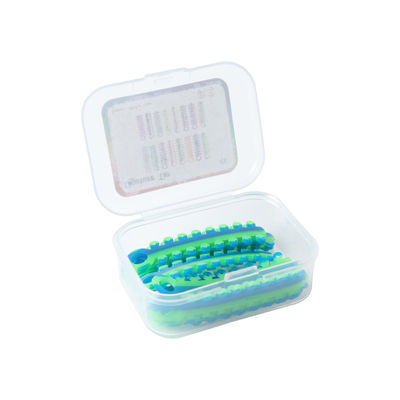 Bicolor Ligature Tie 20sticks/pk | 20 Dual-Tone Elastic Orthodontic Ties for Braces | Secure & Stylish Alignment