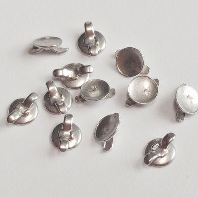 Round Bondable Lingual Button  W/ Small Cleat Mesh Base